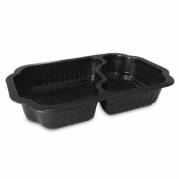 Bakke 2-rum Take Home 650/420 ml 250x159x45 mm PP Sort