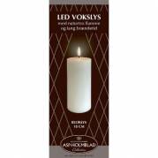 LED lys Asp-Holmblad Bloklys 7.8x18 cm Hvid