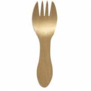 Gaffel mini 102 mm ubehandlet tr&aelig; bionedbrydelig