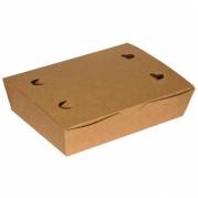 P&oslash;lse&aelig;ske Stor L200xB140xH50mm Pap med l&aring;g Brun/Hvid