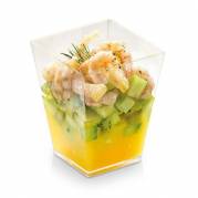 Dessertb&aelig;ger 160ml 59x59x72mm konisk KOVA klar PLA