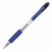 Kuglepen Q-connect bl&aring; m/gummigreb 0.7mm