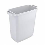 Plastbeholder 60 ltr f&oslash;devaregodkendt plast hvid