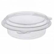 B&aelig;ger/indsats Deli Pot Topper rund 165 ml &Oslash;101xH35mm RPET h&aelig;ngslet l&aring;g Klar