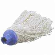 Mopgarn/Rundmoppe Mini Mery 250g Bomuld med Sekskantet gevind Hvid V&aring;d