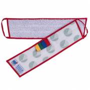 Moppe Velcro Mikro Vision Health Care Mop 40cm Microfiber Svanem&aelig;rket Hvid V&aring;d