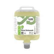 H&aring;ndopvask Sure Hand Dishwash DVM 2ltr uden parfume og farve klar plantebaseret