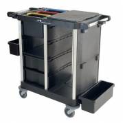 Reng&oslash;ringsvogn L101xB62xH107cm RPP uden d&oslash;re Sort