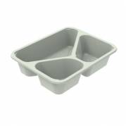 Bakke 3-rum C2227-3K Rektangul&aelig;r 255/355/685ml L227xB178xH53mm CPET Evolve