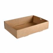 Bakke Boks 1-rum Glance 7200ml L35.9xB25.2xH8cm Pap uden l&aring;g Brun