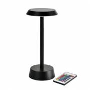 Lampe LED Nour &Oslash;11.9xH26.3cm Med Fjernbetjening Sort