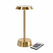 Lampe LED Nour &Oslash;11.9xH26.3cm Med Fjernbetjening Messing