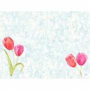 D&aelig;kkeserviet Bio Dunicel L30xB40cm Painted Tulips