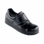 Sko Sundhed str 38 med Velcro/Indl&aelig;gss&aring;l/Chock absorbering Sort