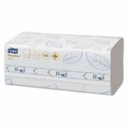 H&aring;ndkl&aelig;deark Tork Premium H2 Z-Fold 2-lag kompr. L24xB21.2xD8cm Nyfiber Hvid
