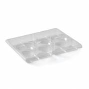 Bakke Zen Tapas 7-rum Rektangul&aelig;r 1518ml L320xB250xH33mm RPET Klar