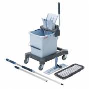 Rengøringsvogn/sæt Gulv UltraSpeed Pro på Chassis med 25ltr Spand/Moppe/Skaft