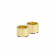Lyseholder Uyuni 2-pak &Oslash;3.2xH2.3cm Til Stagelys Metal Messing