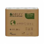 Toiletpapir Papernet Simplify 3-lag Ø11.7cm L27.5mxB9.60cm Nyfiber Hvid