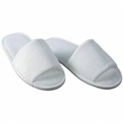 Slippers med åben tå hvid 100 par/krt