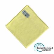 Microfiberklud Super Tentax 40x40cm Svanemærket Gul 70% genanvendt
