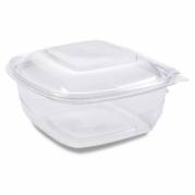 Plastbakke&nbsp;m/h&aelig;ngslet&nbsp;l&aring;g&nbsp; 750ml&nbsp;300stk/kar Klart l&aring;g klar bund