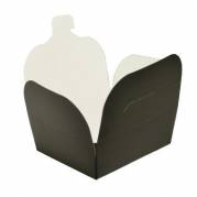 Takeaway &aelig;ske 700 ml 89x109x65 mm PE-Belagt Mat sort 400 stk 