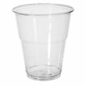 Plastglas 30 cl Bioware H110 mm Ø95 mm Bionedbrydelig PLA Klar