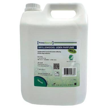 T&oslash;jvask Skyllemiddel Prime Source Mild uden Parfume/Farve 5 ltr