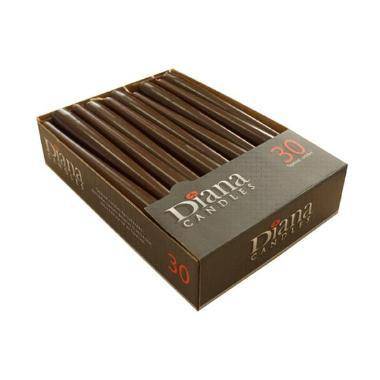 Antiklys &Oslash;22x245 mm Br&aelig;ndetid 7.5 timer Brun