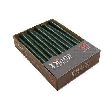 Antiklys &Oslash;22x245 mm Br&aelig;ndetid 7.5 timer M&oslash;rkegr&oslash;n