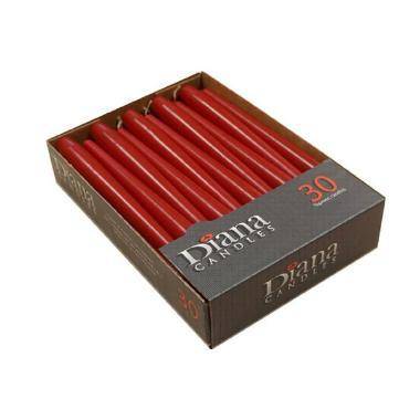 Antiklys &Oslash;22x245 mm Br&aelig;ndetid 7.5 timer Rubinr&oslash;d