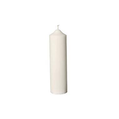 Alterlys &Oslash;60x200 mm Br&aelig;ndetid 30 timer Ren Stearin Hvid