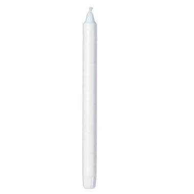 Kronelys &Oslash;22x250 mm Ren stearin Hvid