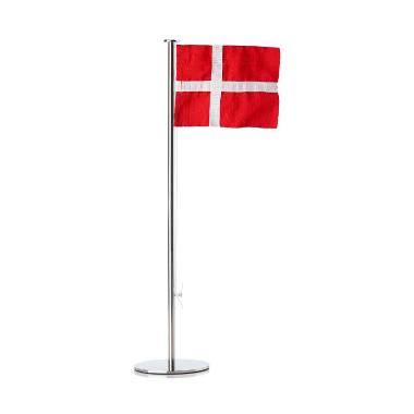Flag Bordflag Zone &Oslash;9x40 cm Dannebrog Rustfri St&aring;l Blank