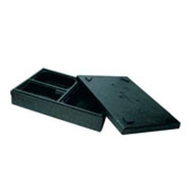 Termokasse 45.5x32x10.5 cm 3-rum EPP Sort