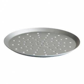 Pizzapan &Oslash;29x1.3 cm med Kant Perforeret Aluminium