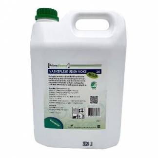 Vaskepleje Prime Source Mild 20 Svanemærket uden Farve/Parfume uden Voks 5 ltr
