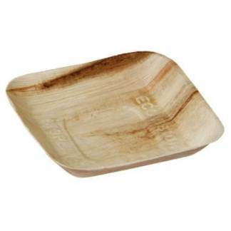 Tallerken 17x17 cm Kvadrat Bionedbrydelig Palmeblad