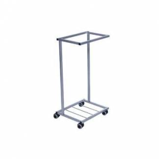 Affaldsstativ 100 ltr uden L&aring;g S&oslash;lvfarvet