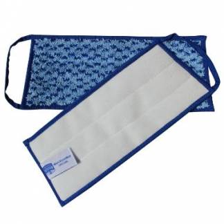 Moppe Velcro Heavy Duty Mop 30cm Microfiber Bl&aring; V&aring;d til tavler/inventar