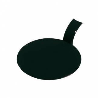 Kageplatte &oslash;80x20 mm PS sort