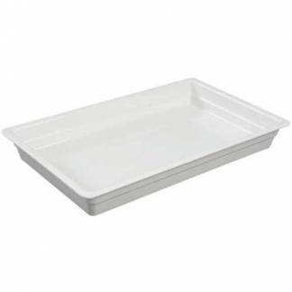Fad 1/1 GN 53x32.5x6.5 cm Rektangul&aelig;r Melamin Hvid
