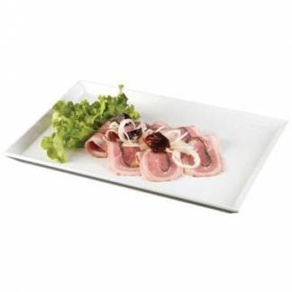 Fad 35x24x2 cm Rektangul&aelig;r Melamin Hvid