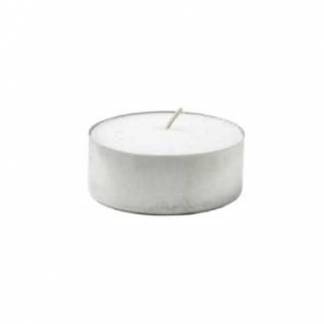 Fyrfadslys stor &Oslash;57 mm Br&aelig;ndetid 10 timer Hvid
