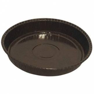 Kageform &oslash;147/157x24 mm pap med PET brun