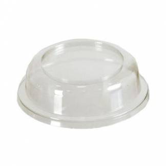 Plastl&aring;g klart &Oslash;95x25 mm h&oslash;jt PS til dessertb&aelig;ger p&aring; fod