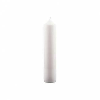 Bloklys &Oslash;50x250 mm Br&aelig;ndetid 39 timer Ren Stearin Hvid