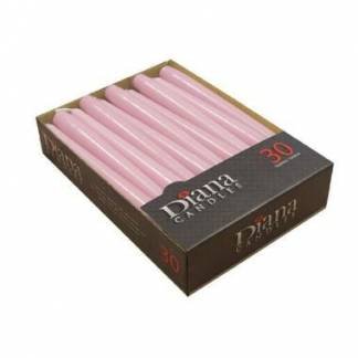 Antiklys &Oslash;22x245 mm Br&aelig;ndetid 7.5 timer Perlemors Rosa