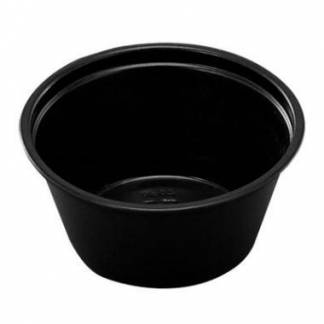 Dressingb&aelig;ger 60 ml 2 oz &Oslash;62x27 mm PP Sort